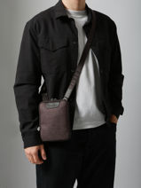 Sac Bandoulire Light Etrier Marron light ELIS728S-vue-porte