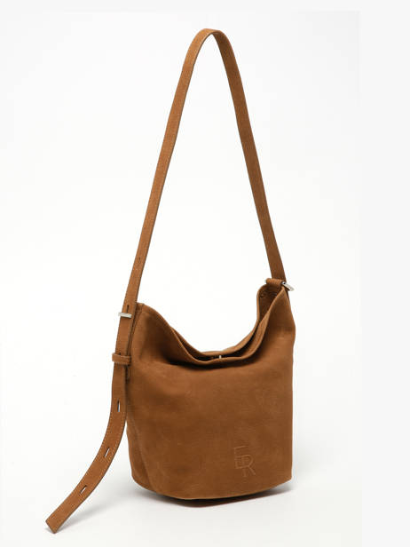 Crossbody Bag Cavalier Nubuck Leather Etrier Brown cavalier nubuck ECAN126S other view 1