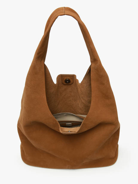 Hobo Cavalier Nubuck Leather Etrier Brown cavalier nubuck ECAN154L other view 2